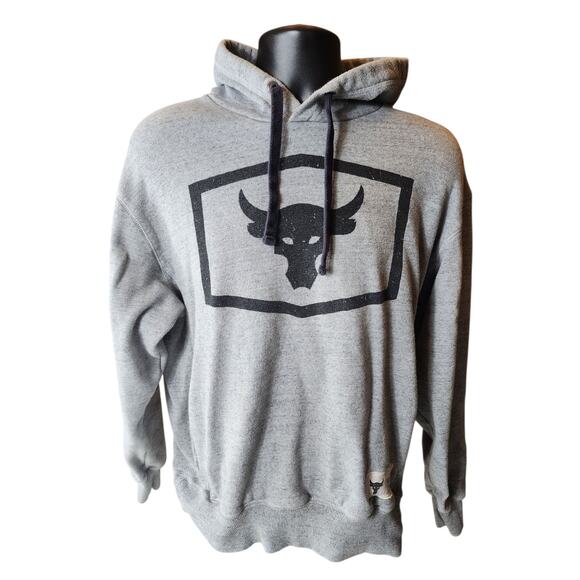 Under Armour Project Rock Hoodie Medium Sweatshirt Bull Blood Sweat Respect Gym - Picture 7 of 16